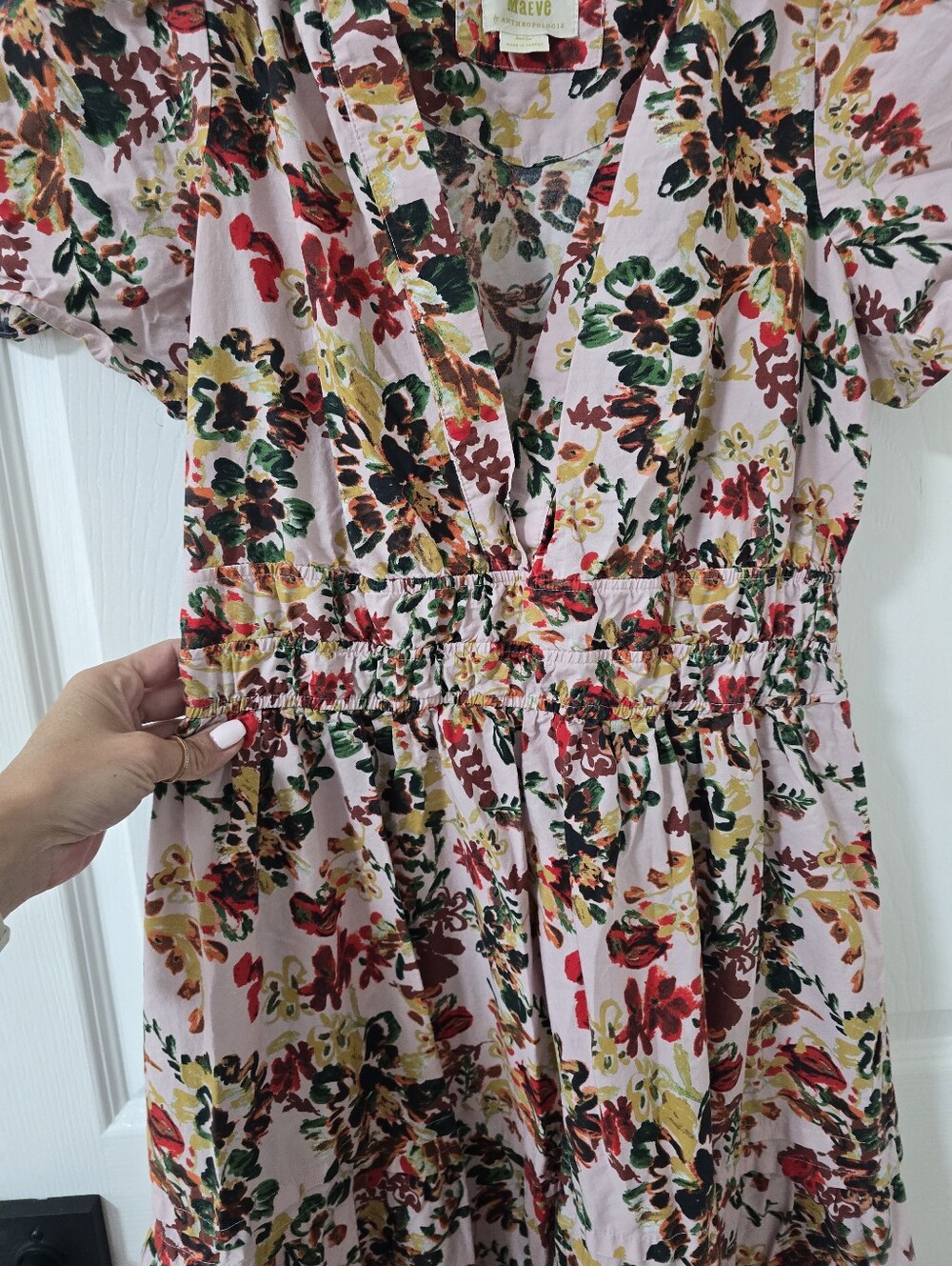 Anthropologie Somerset Printed Floral Maxi Dress Size M - Picture 5 of 7